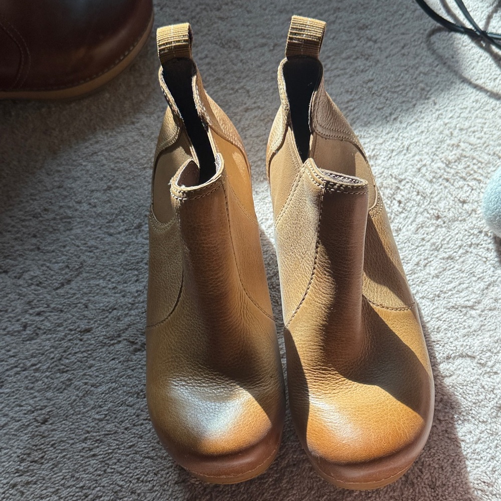 Dansko Brown Leather Ankle Booties